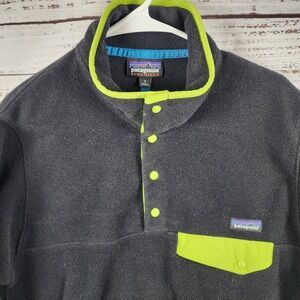 Patagonia Synchilla Snap-T Fleece Pullover Small Regular Nickel Neon 25580